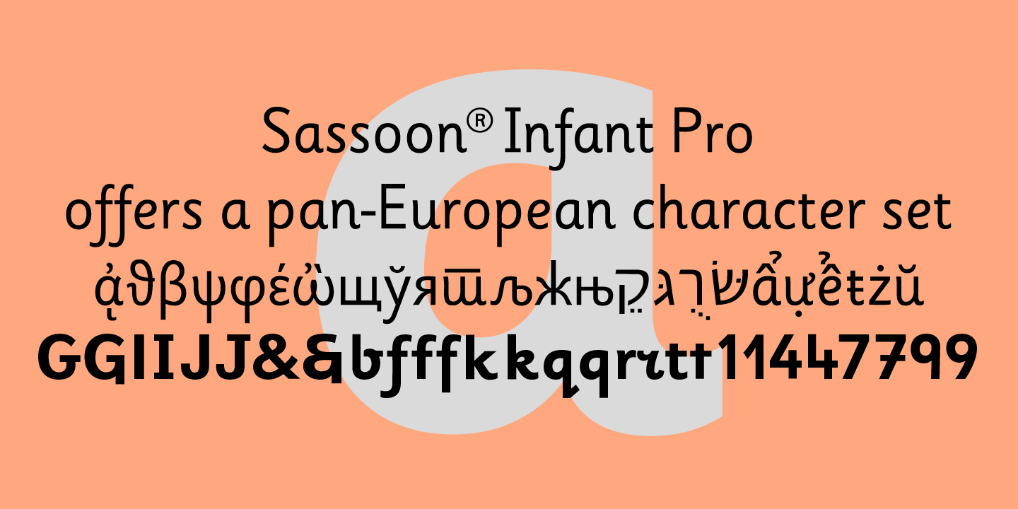 Schriftart Sassoon Infant Pro